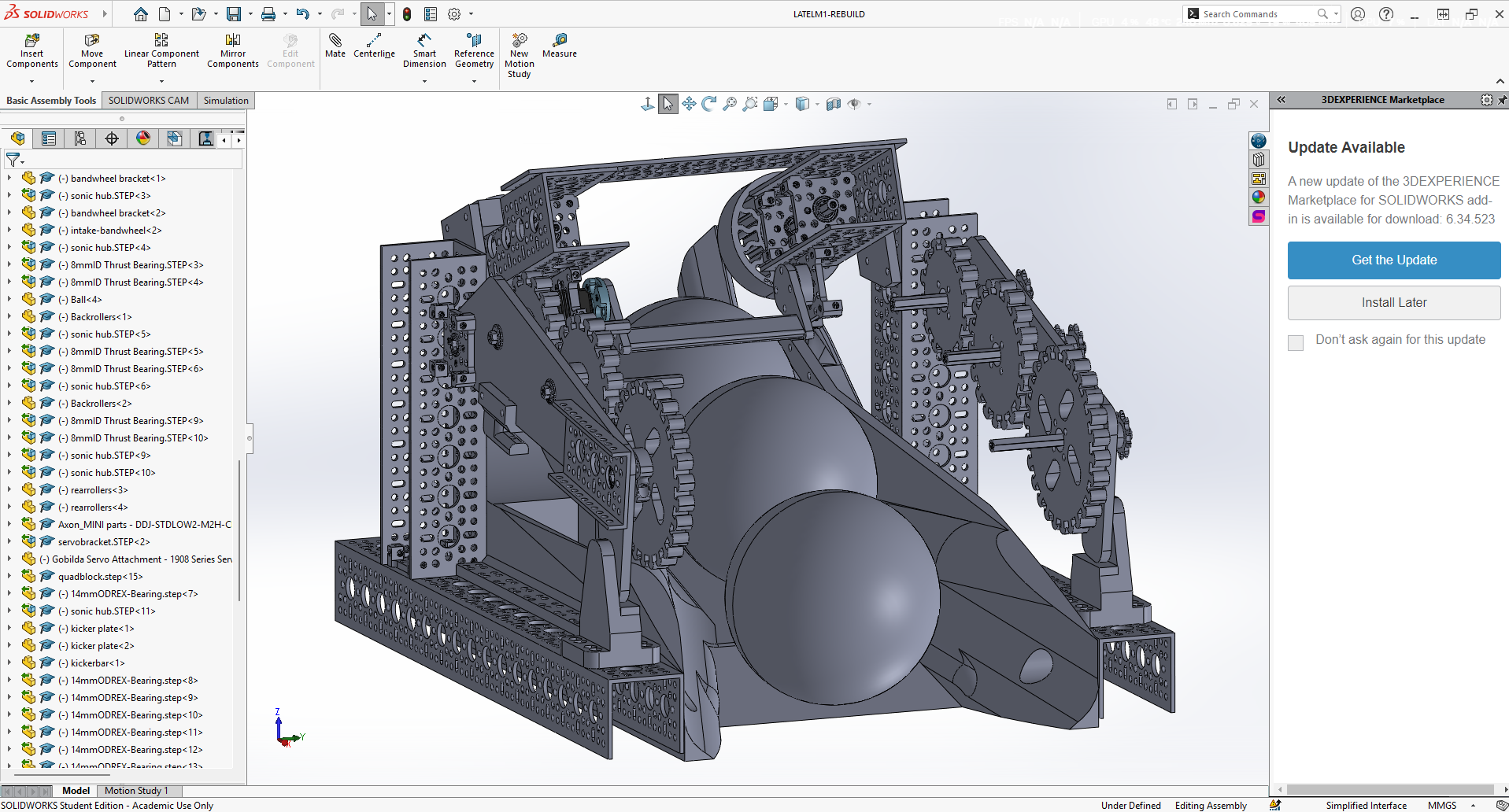 SolidWorks CAD render